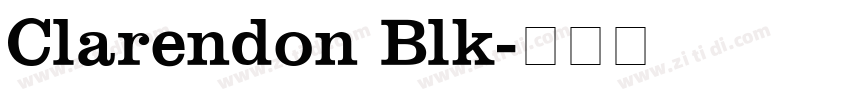 Clarendon Blk字体转换